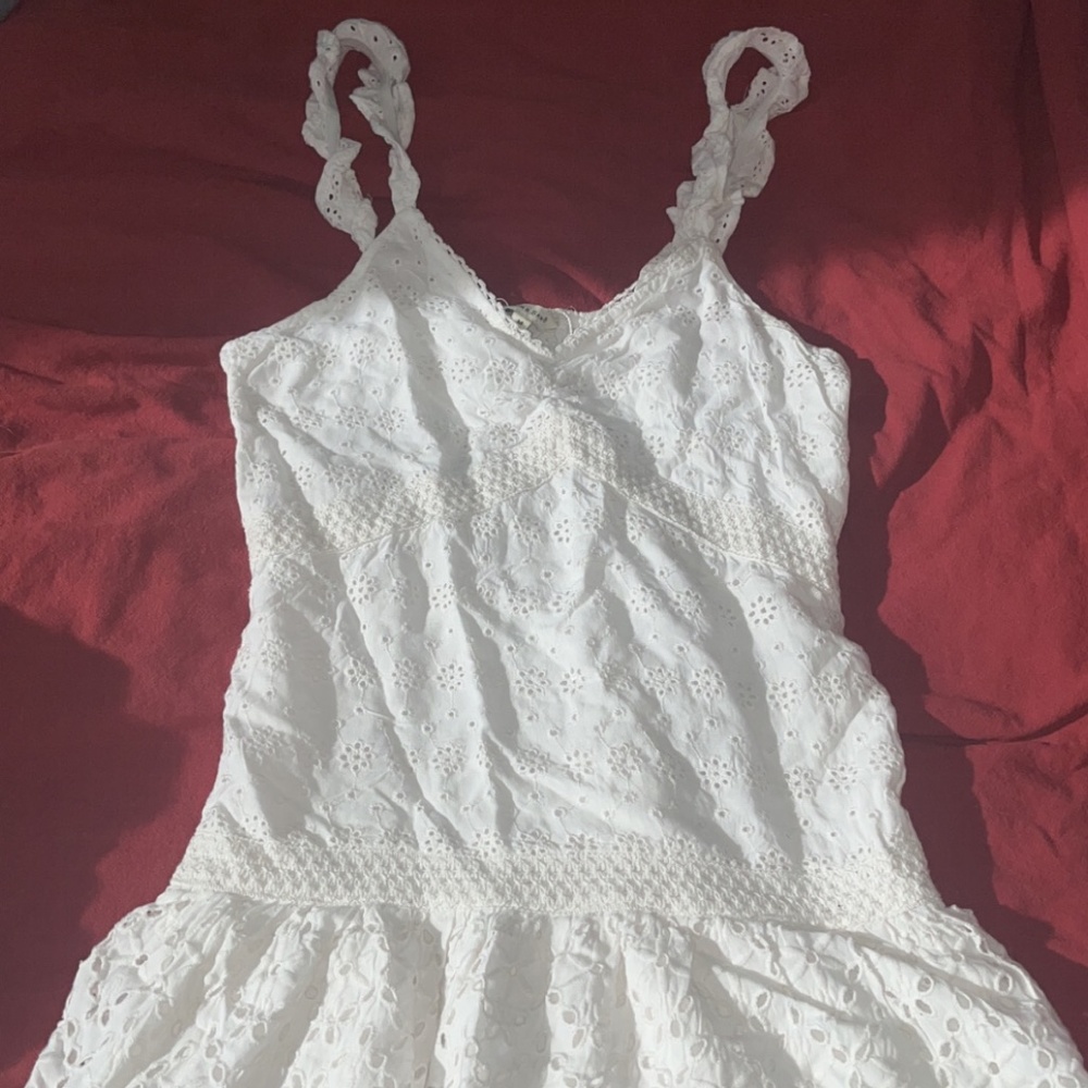 White eyelet dress